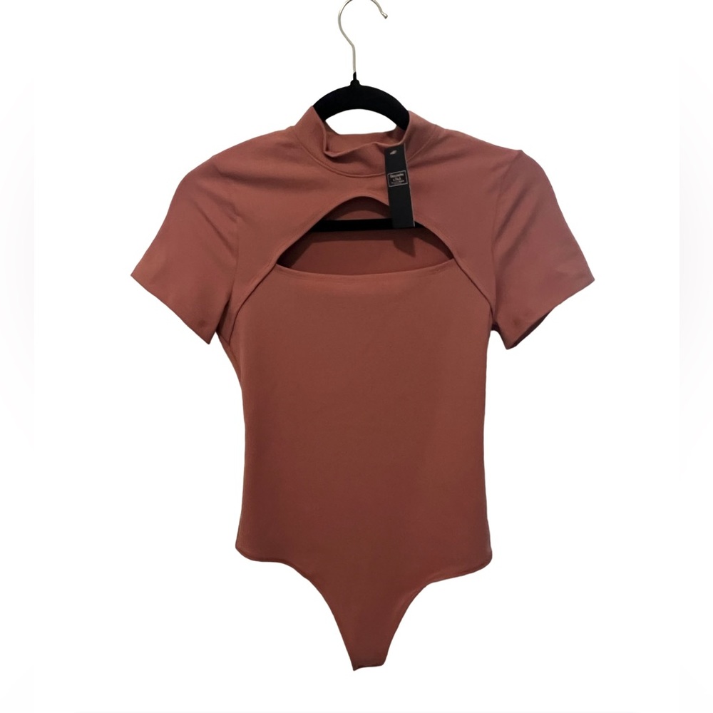 Abercrombie & Fitch Long-Sleeve Hardware Cutout Bodysuit.